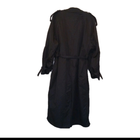 Vintage Pierre Cardin Black Trench Coat W/ Removeable Liner 40L - Picture 3 of 13